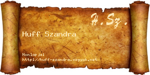 Huff Szandra névjegykártya